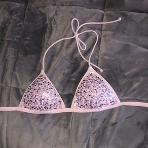 PINK Victoria’s Secret Sequin Bikini Top